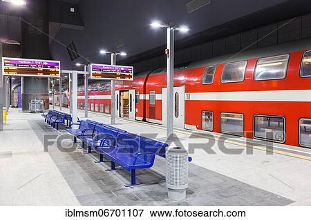 Jerusalem Yitzhak Navon train station with regional train, Jerusalem, Israel, Asia View Large Photo Image Stock Photo - Jerusalem Yitzhak Navon train station with regional train, Jerusalem, Israel, Asia. Fotosearch