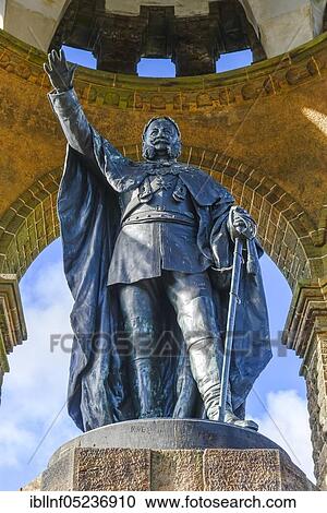 Kaiser Wilhelm Monument, Porta Westfalica, Minden-Lübbecke District, North Rhine-Westphalia, Germany, Europe View Large Photo Image Stock Image - Kaiser Wilhelm Monument, Porta Westfalica, Minden-Lübbecke District, North Rhine-Westphalia, Germany, Europe. Fotosearch