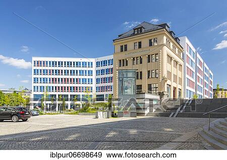 Stock Photo - Kunstgewerbehaus, Dresdner Straße, Chemnitz, Saxony, Germany, Europe. Fotosearch