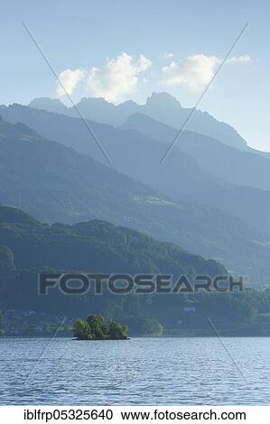 Lake Walen with Mürtschenstock, Switzerland, Europe View Large Photo Image Stock Image - Lake Walen with Mürtschenstock, Switzerland, Europe. Fotosearch
