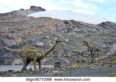 Life-size figure of a dinosaur at the highest site in the world, Pastoruri Glacier, Cordillera Blanca, Recuay Province, Peru, South America View Large Photo Image Stock Photograph - Life-size figure of a dinosaur at the highest site in the world, Pastoruri Glacier, Cordillera Blanca, Recuay Province, Peru, South America. Fotosearch