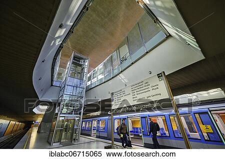 Lift tower in the underground station Garching-Forschungszentrum, Garching, Upper Bavaria, Bavaria, Germany, Europe View Large Photo Image Stock Photography - Lift tower in the underground station Garching-Forschungszentrum, Garching, Upper Bavaria, Bavaria, Germany, Europe. Fotosearch