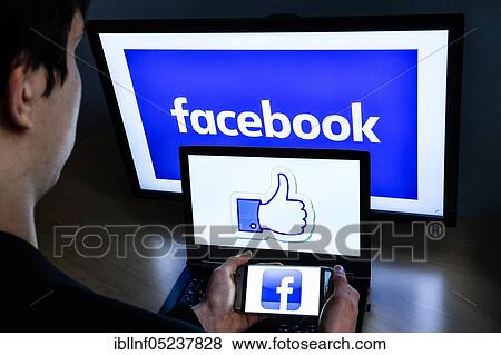Logo Facebook View Large Photo Image Stock Photo - Logo Facebook. Fotosearch