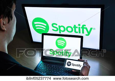 Logo Spotify View Large Photo Image Picture - Logo Spotify. Fotosearch