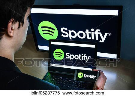Logo Spotify View Large Photo Image Stock Photography - Logo Spotify. Fotosearch