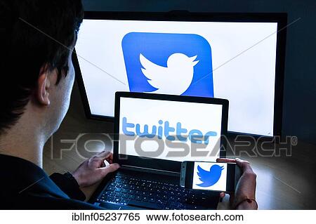 Logo Twitter View Large Photo Image Stock Photography - Logo Twitter. Fotosearch