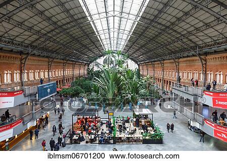 Madrid Atocha Renfe Estacion train station, Madrid, Spain, Europe View Large Photo Image Stock Image - Madrid Atocha Renfe Estacion train station, Madrid, Spain, Europe. Fotosearch