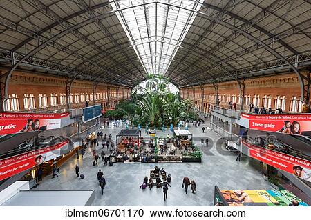 Madrid Atocha Renfe Station, Madrid, Spain, Europe View Large Photo Image Stock Image - Madrid Atocha Renfe Station, Madrid, Spain, Europe. Fotosearch
