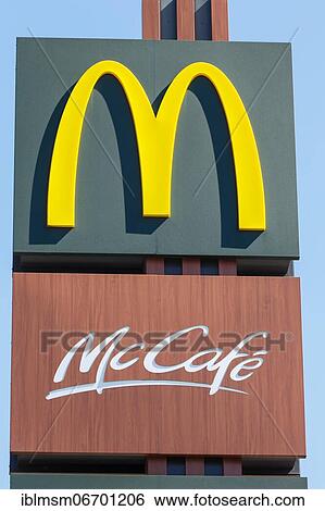 McDonalds Logo Symbol Sign McDonald's McCafe Cafe Restaurant Mc Donald's Mc Donalds in Germany View Large Photo Image Stock Photograph - McDonalds Logo Symbol Sign McDonald's McCafe Cafe Restaurant Mc Donald's Mc Donalds in Germany. Fotosearch