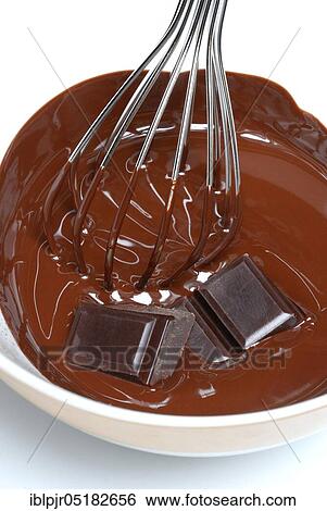 Melted dark chocolate, cake glaze, couverture, couverture, whisk View Large Photo Image Stock Photograph - Melted dark chocolate, cake glaze, couverture, couverture, whisk. Fotosearch