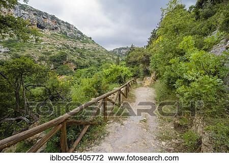 Stock Image - Mili Gorge, Crete, Greece, Europe. Fotosearch