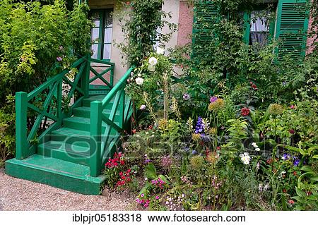 Stock Photo - Monet Garden, Monet Garden, house of painter Claude Monet, Giverny, Normandy, France, Europe. Fotosearch