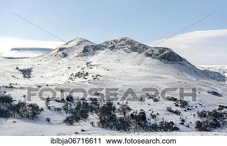 Mont Chabrut in winter on the Cezallier plateau in the Auvergne volcanoes regional natural park, Puy de Dome department, Auvergne-Rhone-Alpes, France, Europe View Large Photo Image Stock Image - Mont Chabrut in winter on the Cezallier plateau in the Auvergne volcanoes regional natural park, Puy de Dome department, Auvergne-Rhone-Alpes, France, Europe. Fotosearch
