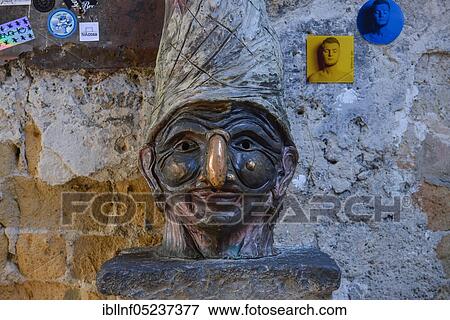 Monument to Pulcinella, Via dei Tribunali, Naples, Italy, Europe View Large Photo Image Stock Photo - Monument to Pulcinella, Via dei Tribunali, Naples, Italy, Europe. Fotosearch