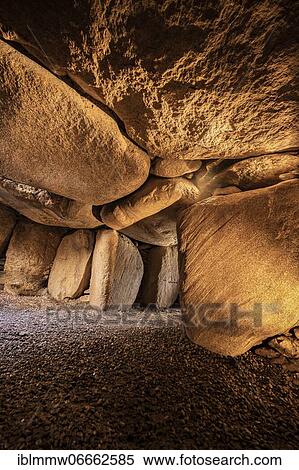 Stock Photography - Neolithic burial mound, Stone Age grave, Denghoog, Thinghügel, Wenningstedt, Sylt, Germany, Europe. Fotosearch