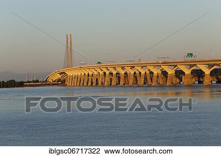 New Champlain Bridge, Saint Lawrence River, Montreal, Province of Quebec, Canada, North America View Large Photo Image Stock Image - New Champlain Bridge, Saint Lawrence River, Montreal, Province of Quebec, Canada, North America. Fotosearch