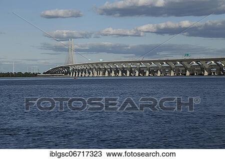 New Champlain Bridge, Saint Lawrence River, Montreal, Province of Quebec, Canada, North America View Large Photo Image Stock Image - New Champlain Bridge, Saint Lawrence River, Montreal, Province of Quebec, Canada, North America. Fotosearch
