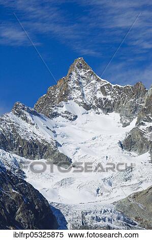 Stock Photography - Obergabelhorn, Valais, Switzerland, Europe. Fotosearch