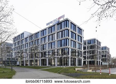 Stock Image - Office building House of Elements, corporate headquarters Brenntag Holding GmbH, Essen, Ruhr area, North Rhine-Westphalia, Germany, Europe. Fotosearch