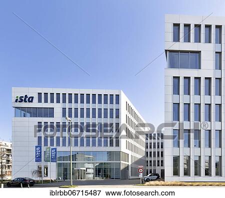 Stock Photo - Office building Silberkuhlsturm, headquarters of the energy service provider ista Deutschland GmbH, Essen, Ruhr area, North Rhine-Westphalia, Germany, Europe. Fotosearch