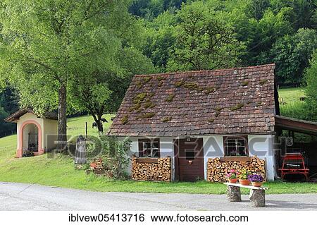Stock Photograph - Old small residential house, Fridingen on the Danube, Upper Danube nature park Park, Baden-Württemberg, Germany, Europe. Fotosearch