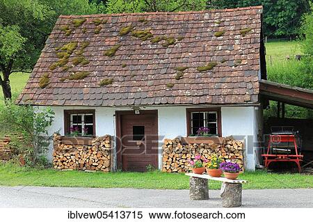 Stock Photography - Old small residential house, Fridingen on the Danube, Upper Danube nature park Park, Baden-Württemberg, Germany, Europe. Fotosearch