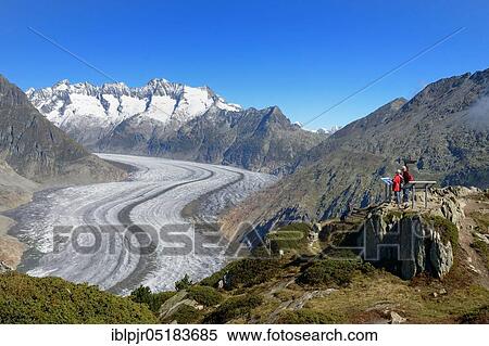 Overview board, UNESCO World Natural Heritage Jungfrau-Aletsch-Bietschhorn, Aletsch Glacier, Great Aletsch Glacier, Valais, Switzerland, Europe View Large Photo Image Stock Photography - Overview board, UNESCO World Natural Heritage Jungfrau-Aletsch-Bietschhorn, Aletsch Glacier, Great Aletsch Glacier, Valais, Switzerland, Europe. Fotosearch