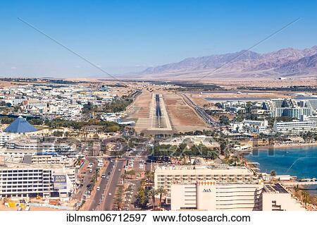 Overview Eilat City and Airport, Israel, Asia View Large Photo Image Stock Photo - Overview Eilat City and Airport, Israel, Asia. Fotosearch