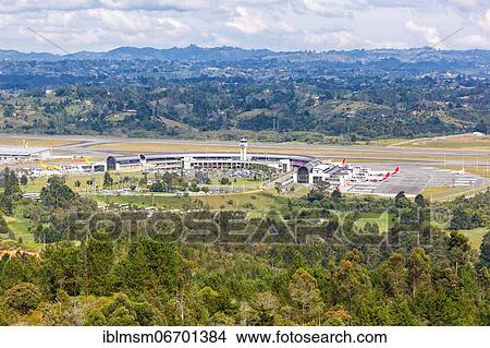 Overview Medellin Rio Jose Maria Cordova Airport (MDE), Medellin, Colombia, South America View Large Photo Image Picture - Overview Medellin Rio Jose Maria Cordova Airport (MDE), Medellin, Colombia, South America. Fotosearch