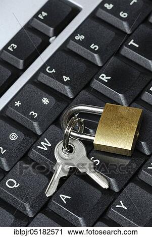 Padlock on computer keyboard, computer security, internet control View Large Photo Image Stock Image - Padlock on computer keyboard, computer security, internet control. Fotosearch