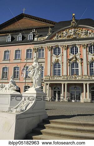 Palace of the prince elector, Trier, Rhineland-Palatinate, Germany, Europe View Large Photo Image Stock Image - Palace of the prince elector, Trier, Rhineland-Palatinate, Germany, Europe. Fotosearch