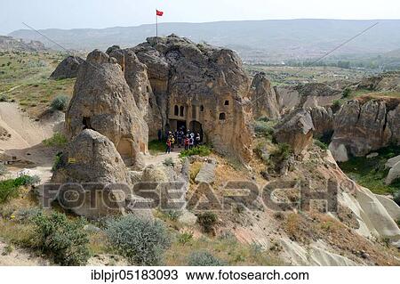Stock Image - Pancarlik Church, Cappadocia, Anatolia, Central Anatolia, Rock Church, Pancarlik Kilise, Theodor Church, near Ortahisar, Ürgüp, Turkey, Asia. Fotosearch