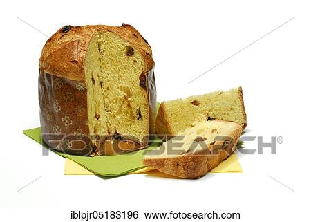 Stock Photograph - Panettone, cake, Christmas cake, fruit cake. Fotosearch