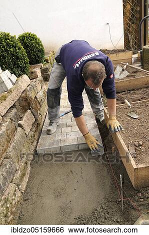 Pave a garden path View Large Photo Image Stock Photograph - Pave a garden path. Fotosearch