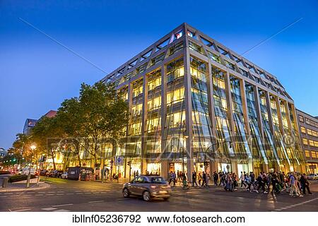 Stock Image - Peek &amp; Cloppenburg, Tauentzienstrasse, Schöneberg, Berlin, Germany, Europe. Fotosearch