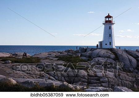 Stock Photo - Peggy's Cove Lighthouse, Peggy's Cove, Nova Scotia, Canada, North America. Fotosearch