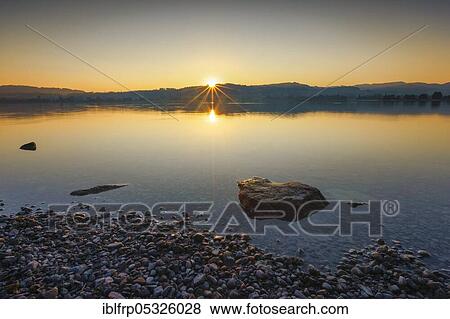 Stock Photo - Pfäffikersee, Zurich Oberland, Switzerland, Europe. Fotosearch