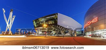 Porsche Museum Zuffenhausen art work modern architecture panorama in Stuttgart, Germany, Europe View Large Photo Image Stock Photo - Porsche Museum Zuffenhausen art work modern architecture panorama in Stuttgart, Germany, Europe. Fotosearch