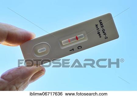 Positive antigen rapid test, test cassette, Corona crisis, Germany, Europe View Large Photo Image Stock Photograph - Positive antigen rapid test, test cassette, Corona crisis, Germany, Europe. Fotosearch