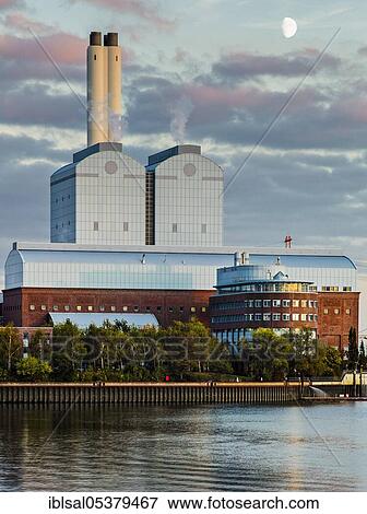 Power plant Tiefstack, Hamburg Germany View Large Photo Image Stock Photo - Power plant Tiefstack, Hamburg Germany. Fotosearch