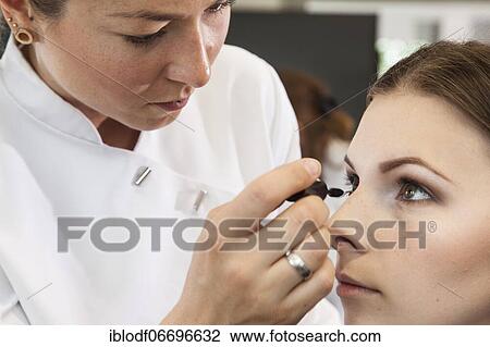 Practical training as a beautician with a vocational baccalaureate at the Elly-Heuss-Knapp-Schule, Berufskolleg der Stadt Düsseldorf, North Rhine-Westphalia, Germany, Europe View Large Photo Image Stock Image - Practical training as a beautician with a vocational baccalaureate at the Elly-Heuss-Knapp-Schule, Berufskolleg der Stadt Düsseldorf, North Rhine-Westphalia, Germany, Europe. Fotosearch