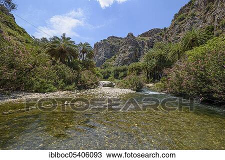 Stock Image - Preveli, Crete, Greece, Europe. Fotosearch
