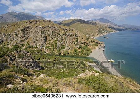 Stock Image - Preveli, Crete, Greece, Europe. Fotosearch