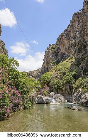 Preveli, Crete, Greece, Europe View Large Photo Image Stock Photography - Preveli, Crete, Greece, Europe. Fotosearch