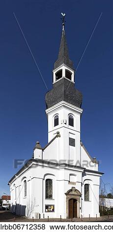 Protestant church from 1718, early baroque pilaster church, oldest reformed church in Germany, Alps, Lower Rhine, North Rhine-Westphalia, Germany, Europe View Large Photo Image Stock Photo - Protestant church from 1718, early baroque pilaster church, oldest reformed church in Germany, Alps, Lower Rhine, North Rhine-Westphalia, Germany, Europe. Fotosearch