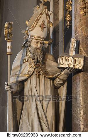Stock Image - Provostry of St. George, Saint Liudger, Altar, Vechta, Lower Saxony, Germany, Europe. Fotosearch