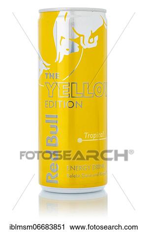 Red Bull Energy Drink The Yellow Edition Tropical lemonade soft drink beverage in can cropped isolated against a white background in Germany View Large Photo Image Stock Image - Red Bull Energy Drink The Yellow Edition Tropical lemonade soft drink beverage in can cropped isolated against a white background in Germany. Fotosearch