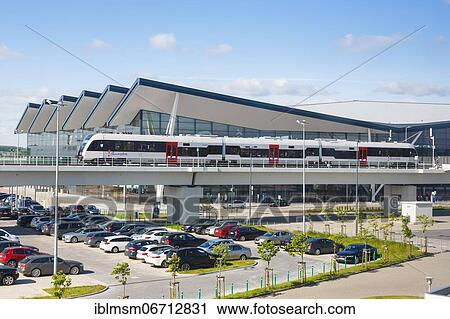 Regional train in front of the terminal of Gdansk Lech Walesa Airport Gdansk, Poland, Europe View Large Photo Image Stock Image - Regional train in front of the terminal of Gdansk Lech Walesa Airport Gdansk, Poland, Europe. Fotosearch