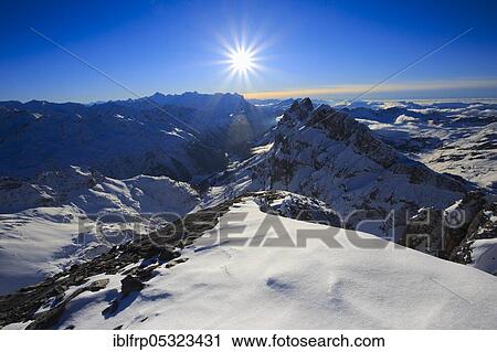 Reissend-Nollen and Wendenstöcke, view from Titlis, Bernese Alps, Switzerland, Europe View Large Photo Image Stock Image - Reissend-Nollen and Wendenstöcke, view from Titlis, Bernese Alps, Switzerland, Europe. Fotosearch
