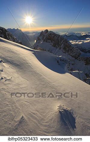 Stock Image - Reissend-Nollen and Wendenstöcke, view from Titlis, Bernese Alps, Switzerland, Europe. Fotosearch